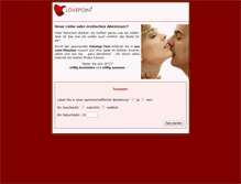 Tablet Screenshot of datetyp.lovepoint-club.de